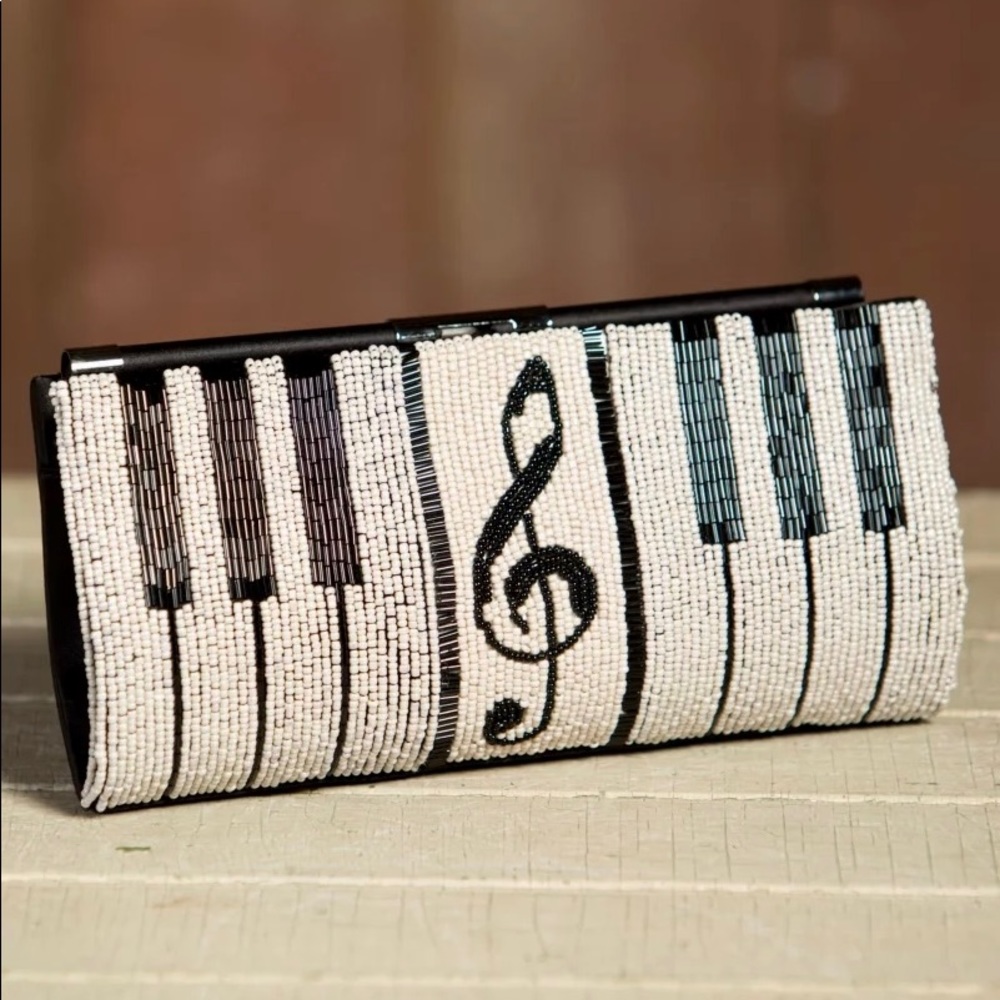 Mary Frances Designer Clutch Handbag - Keyboard 🎼